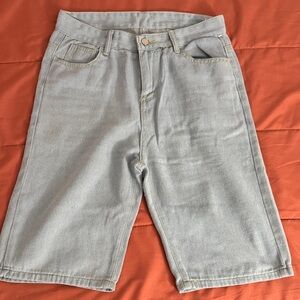 Women’s Light Wash Blue Denim Jorts